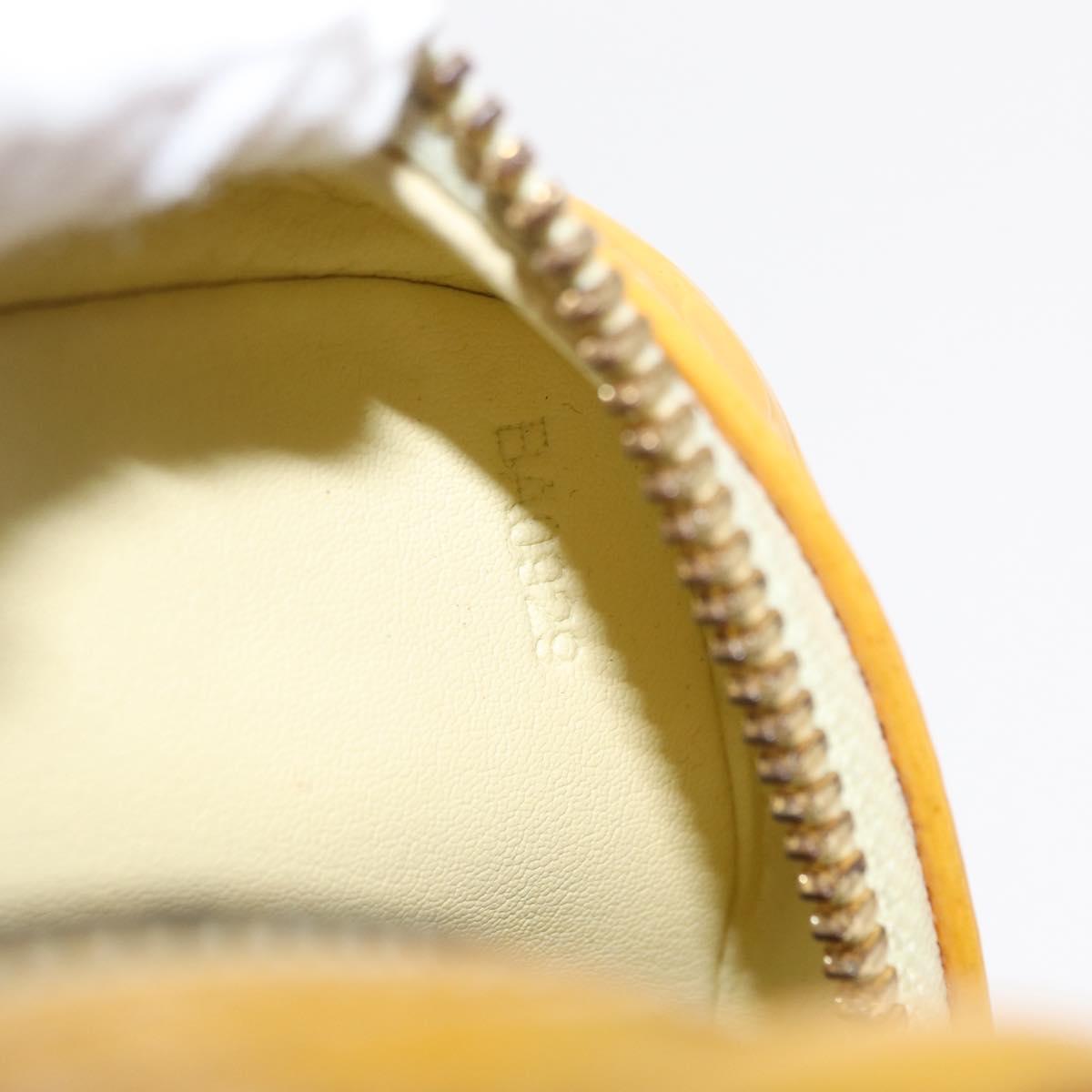 LOUIS VUITTON Monogram Vernis Wooster Bag Lime Yellow M91075 LV Auth 152753