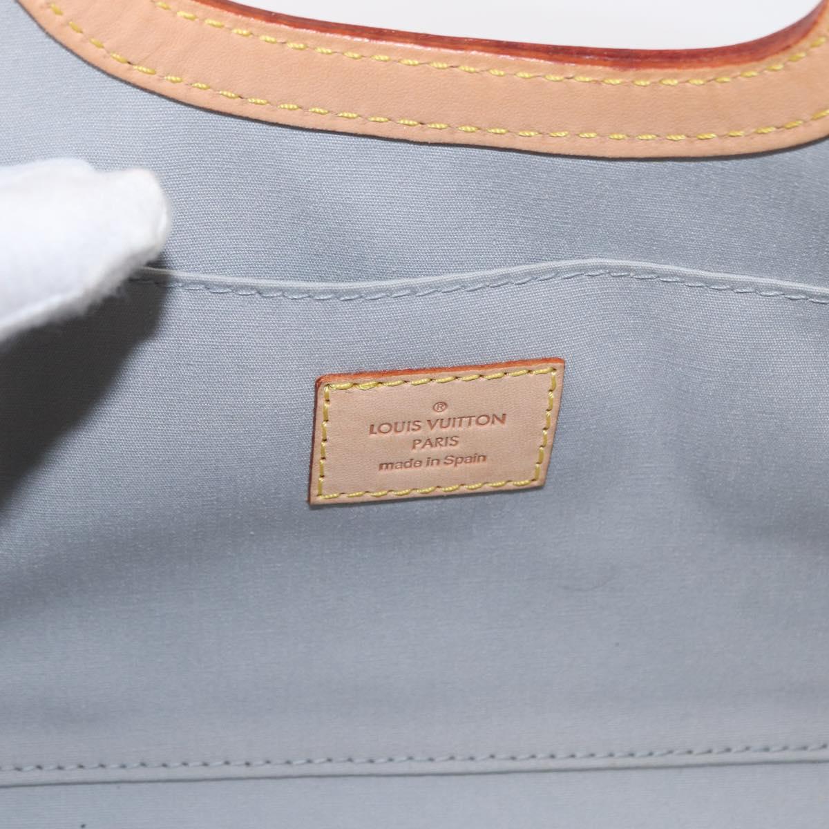 LOUIS VUITTON Monogram Vernis Roxbury Drive Hand Bag Perle M91374 LV Auth 152755