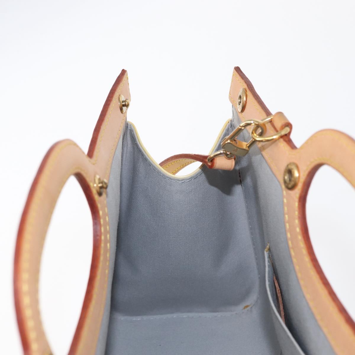 LOUIS VUITTON Monogram Vernis Roxbury Drive Hand Bag Perle M91374 LV Auth 152755