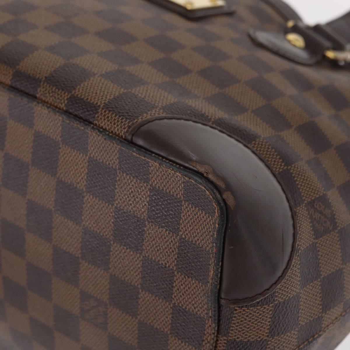 LOUIS VUITTON Damier Ebene Hampstead PM Tote Bag N51205 LV Auth 152756