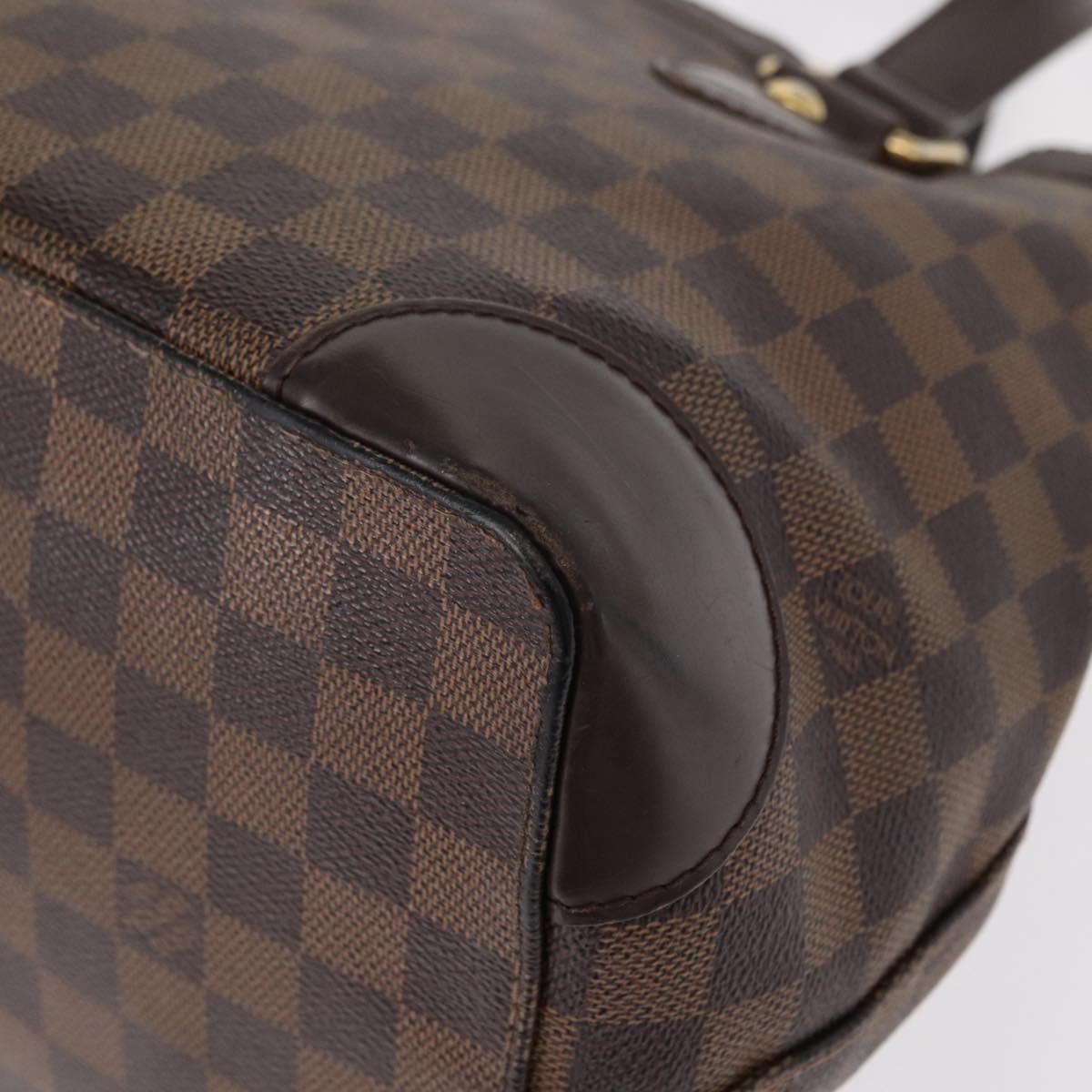 LOUIS VUITTON Damier Ebene Hampstead PM Tote Bag N51205 LV Auth 152756