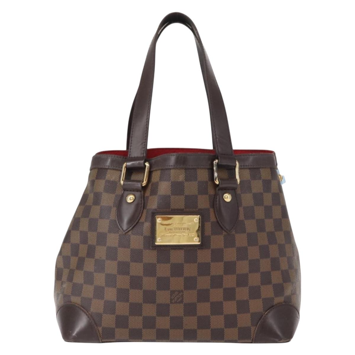 LOUIS VUITTON Damier Ebene Hampstead PM Tote Bag N51205 LV Auth 152756