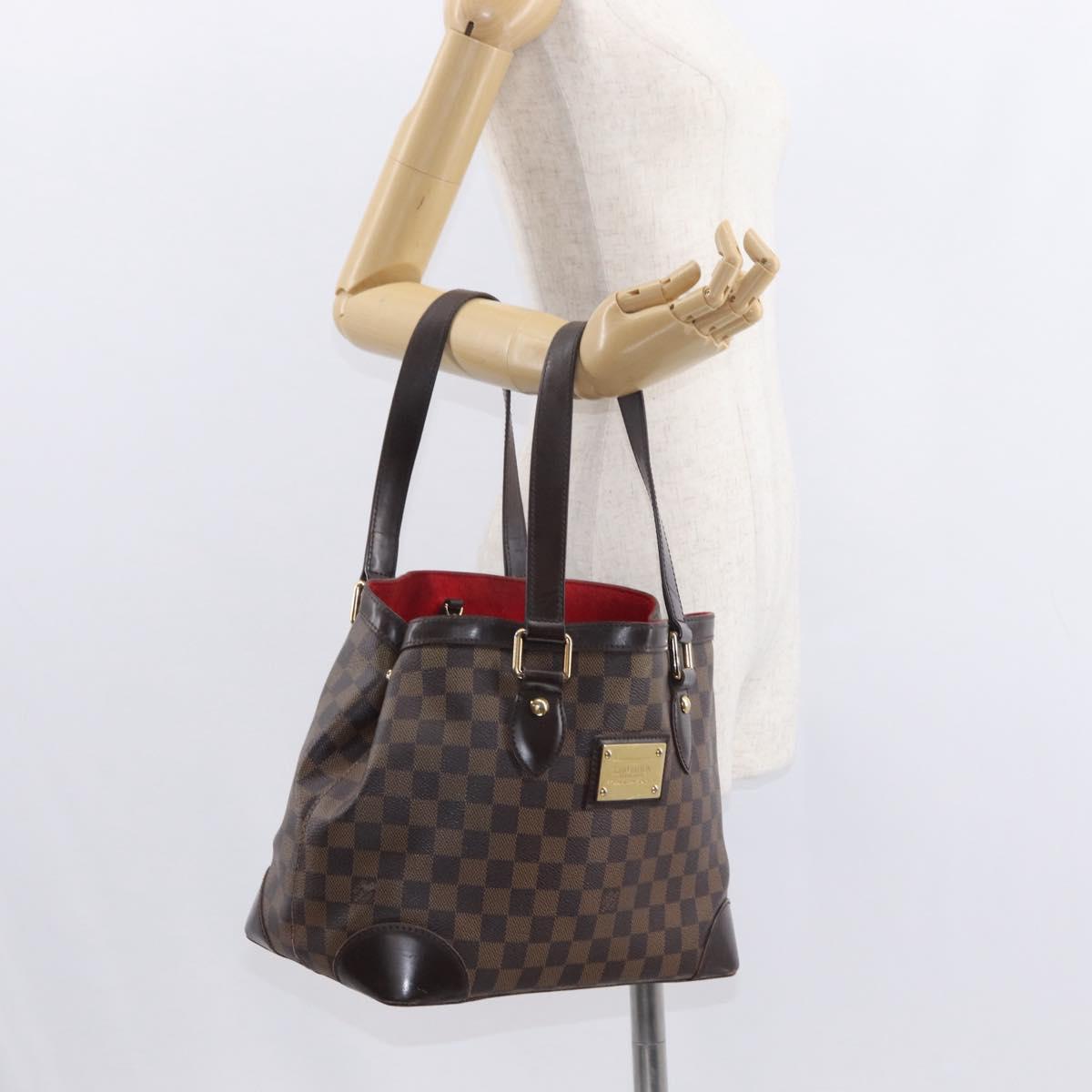 LOUIS VUITTON Damier Ebene Hampstead PM Tote Bag N51205 LV Auth 152756
