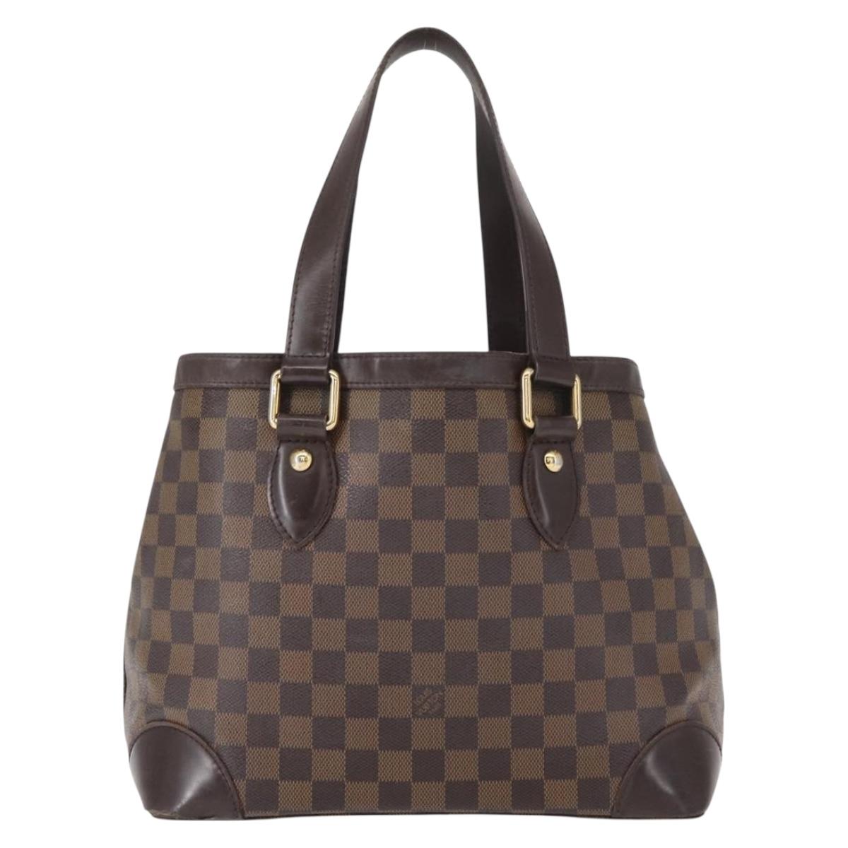 LOUIS VUITTON Damier Ebene Hampstead PM Tote Bag N51205 LV Auth 152756