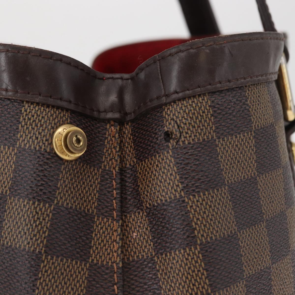 LOUIS VUITTON Damier Ebene Hampstead PM Tote Bag N51205 LV Auth 152756