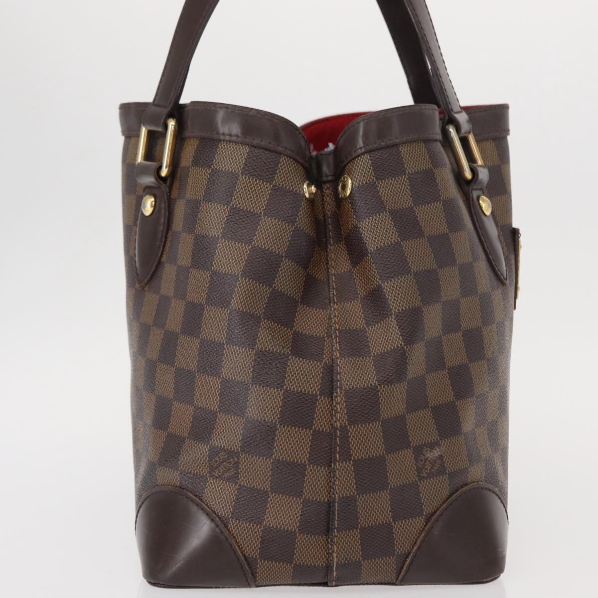 LOUIS VUITTON Damier Ebene Hampstead PM Tote Bag N51205 LV Auth 152756