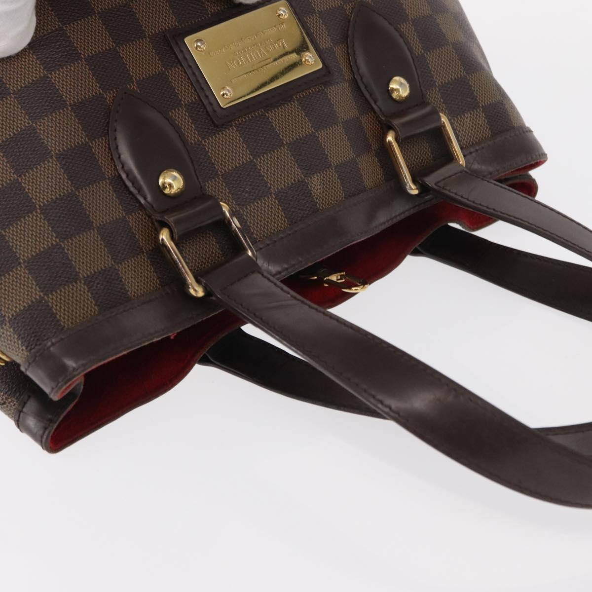 LOUIS VUITTON Damier Ebene Hampstead PM Tote Bag N51205 LV Auth 152756