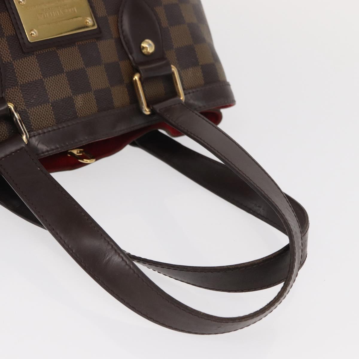 LOUIS VUITTON Damier Ebene Hampstead PM Tote Bag N51205 LV Auth 152756