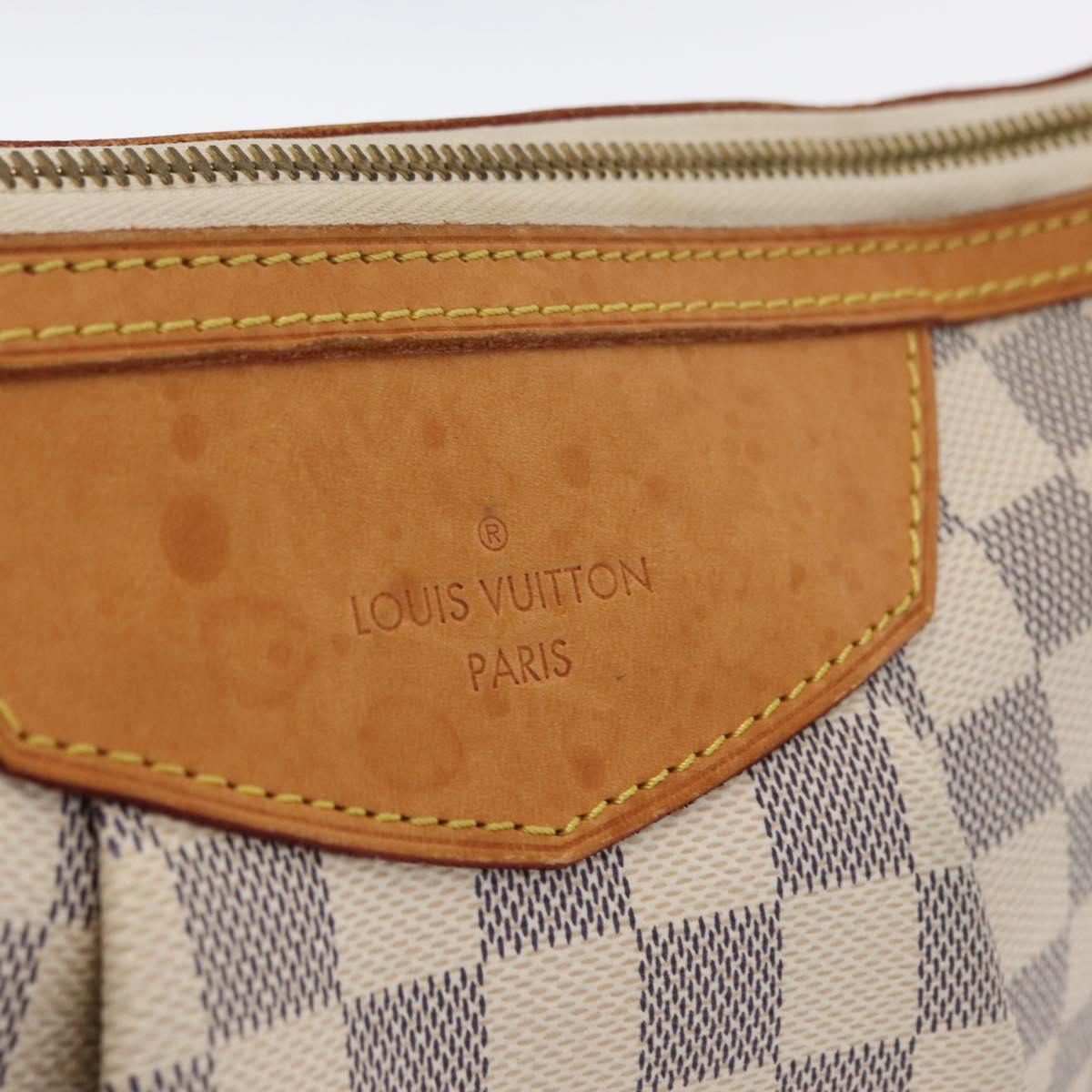 LOUIS VUITTON Damier Azur Siracusa PM Shoulder Bag N41113 LV Auth 152757