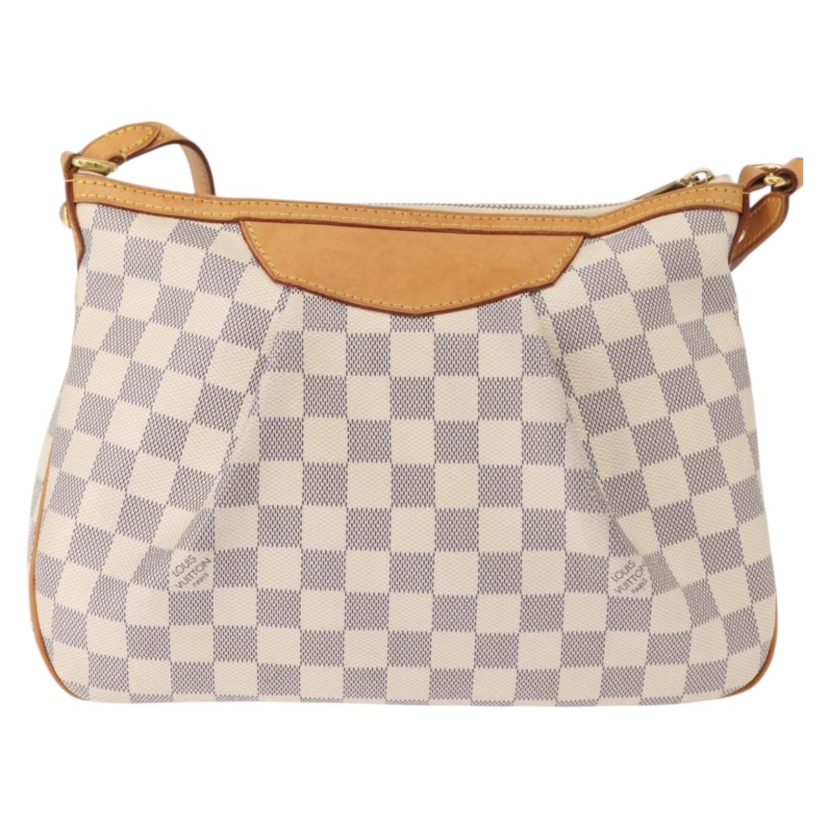 LOUIS VUITTON Damier Azur Siracusa PM Shoulder Bag N41113 LV Auth 152757