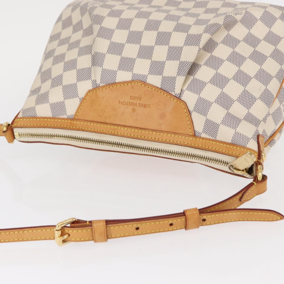 LOUIS VUITTON Damier Azur Siracusa PM Shoulder Bag N41113 LV Auth 152757