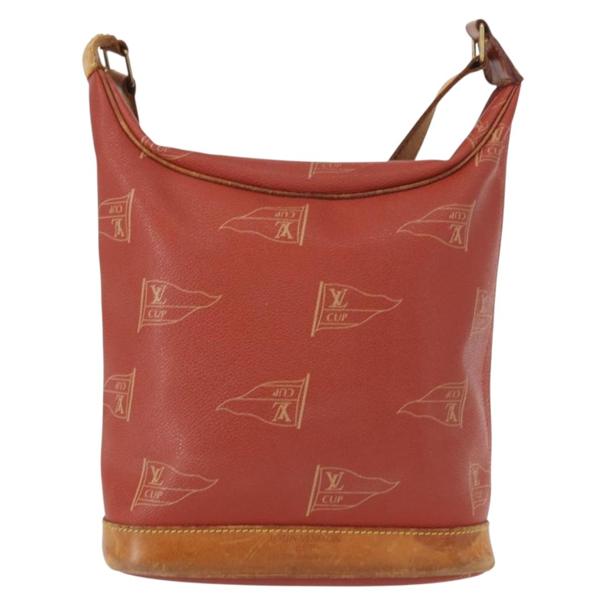 LOUIS VUITTON LOUIS VUITTON Cup Le Touquet Shoulder Bag Red M80027 Auth 152759