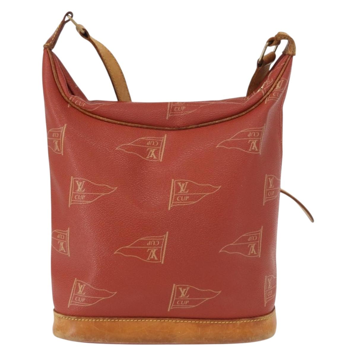 LOUIS VUITTON LOUIS VUITTON Cup Le Touquet Shoulder Bag Red M80027 Auth 152759