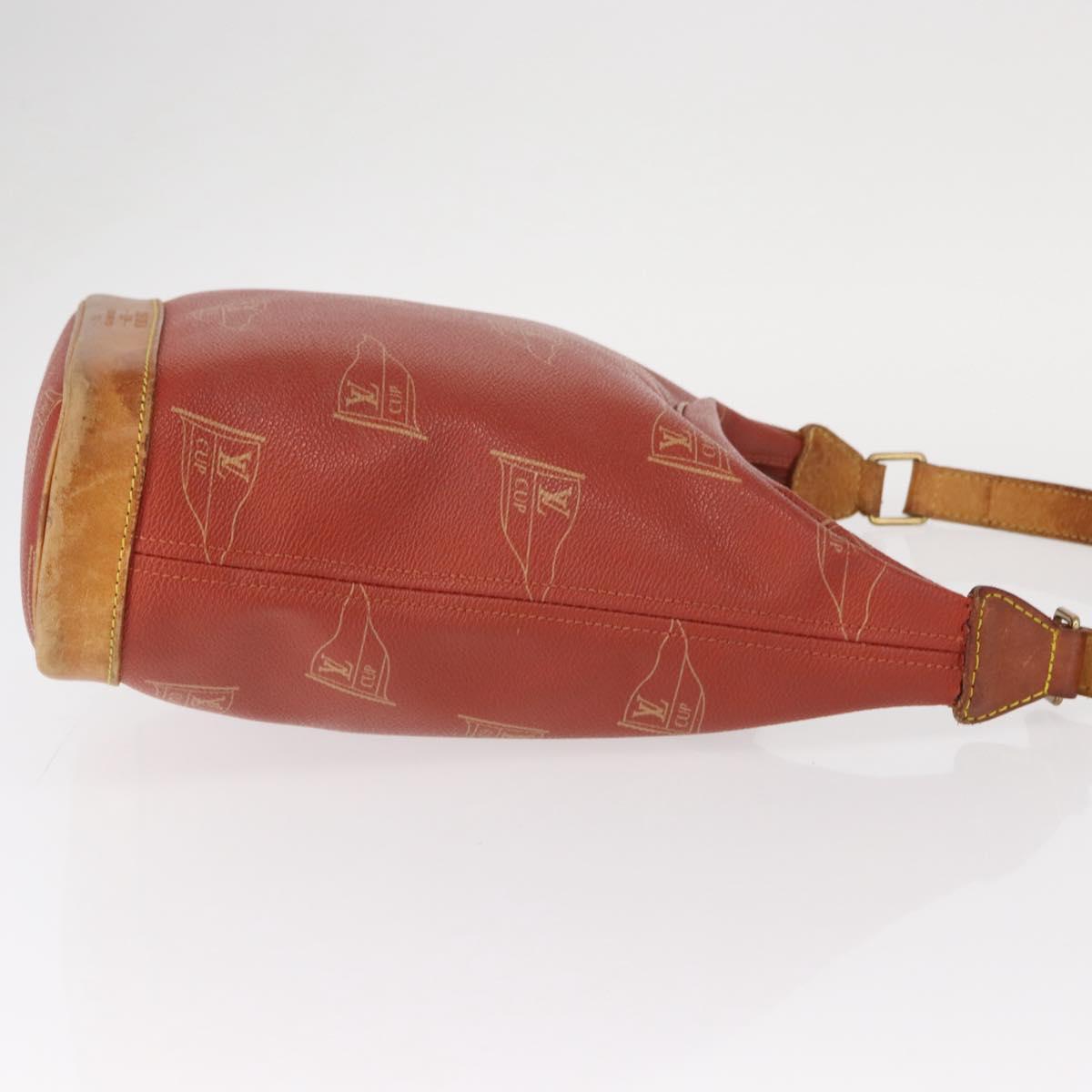 LOUIS VUITTON LOUIS VUITTON Cup Le Touquet Shoulder Bag Red M80027 Auth 152759