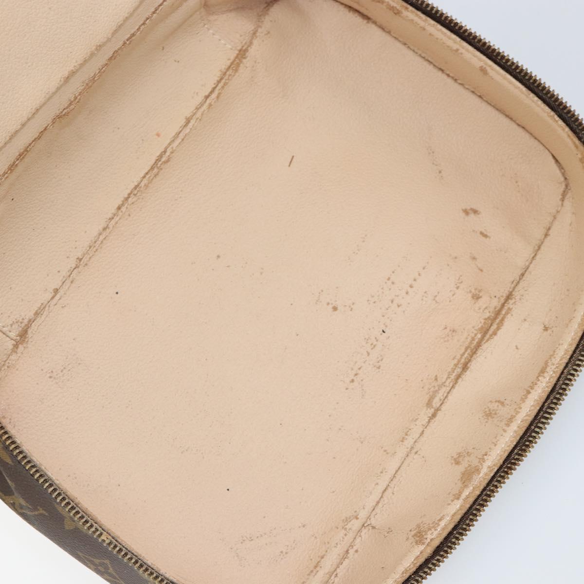 LOUIS VUITTON Monogram Trousse Boite Cosmetic Pouch M47640 LV Auth 152764