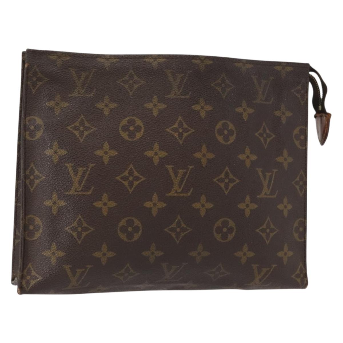 LOUIS VUITTON Monogram Poche Toilette 26 Pouch M47542 LV Auth 152765