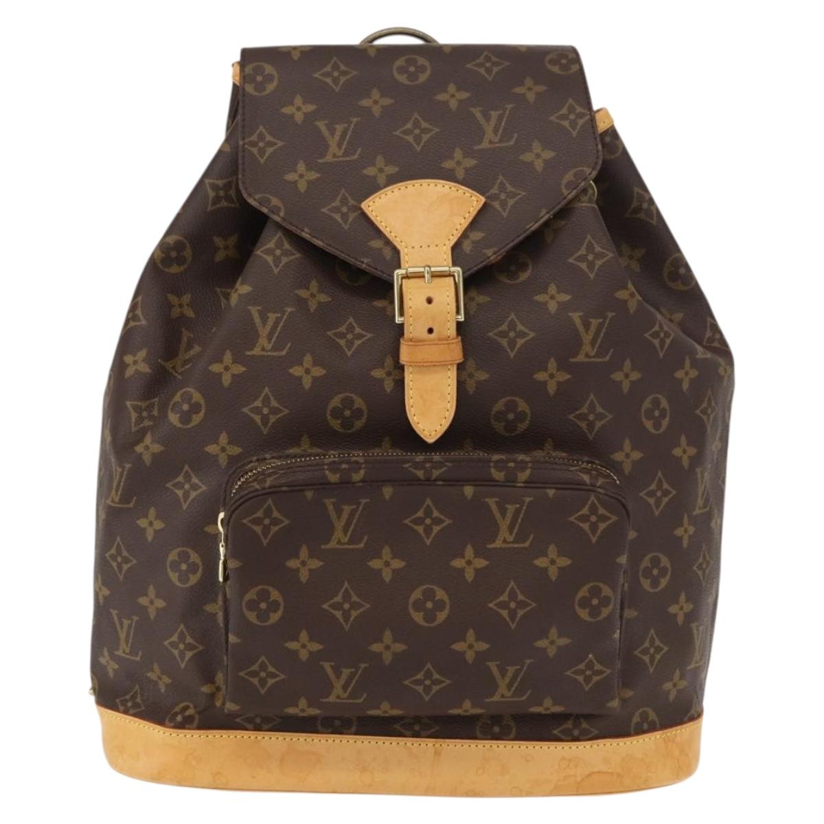 LOUIS VUITTON Monogram Montsouris GM Backpack M51135 LV Auth 152769