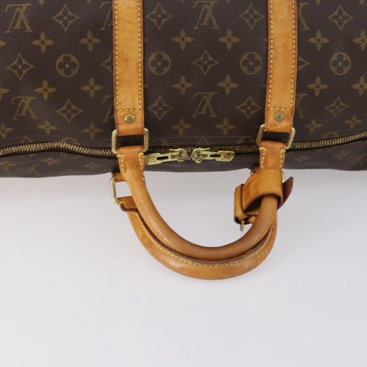 LOUIS VUITTON Monogram Keepall 55 Boston Bag M41424 LV Auth 152783