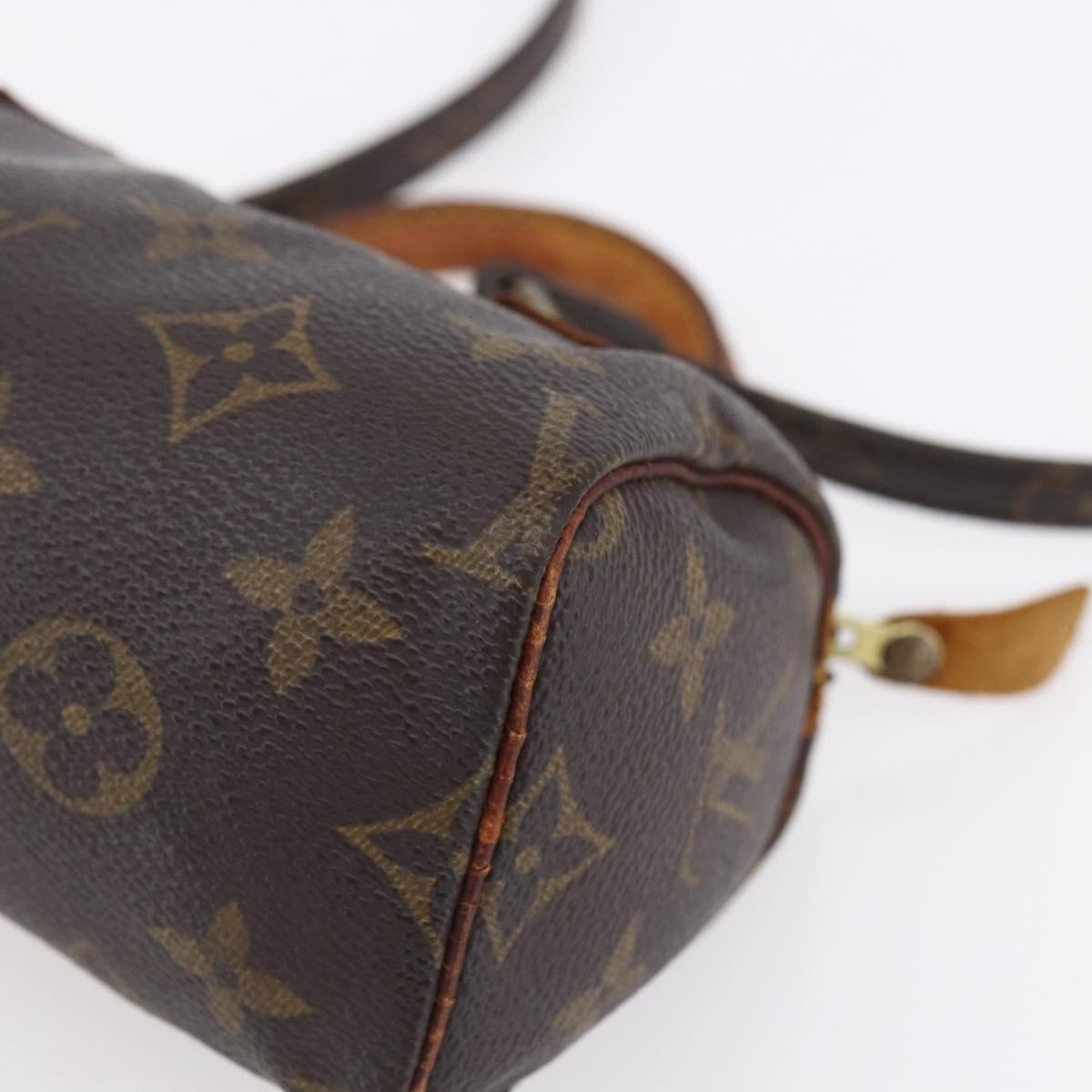 LOUIS VUITTON Monogram Mini Speedy Hand Bag M41534 LV Auth 152784