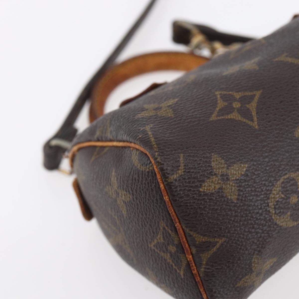 LOUIS VUITTON Monogram Mini Speedy Hand Bag M41534 LV Auth 152784