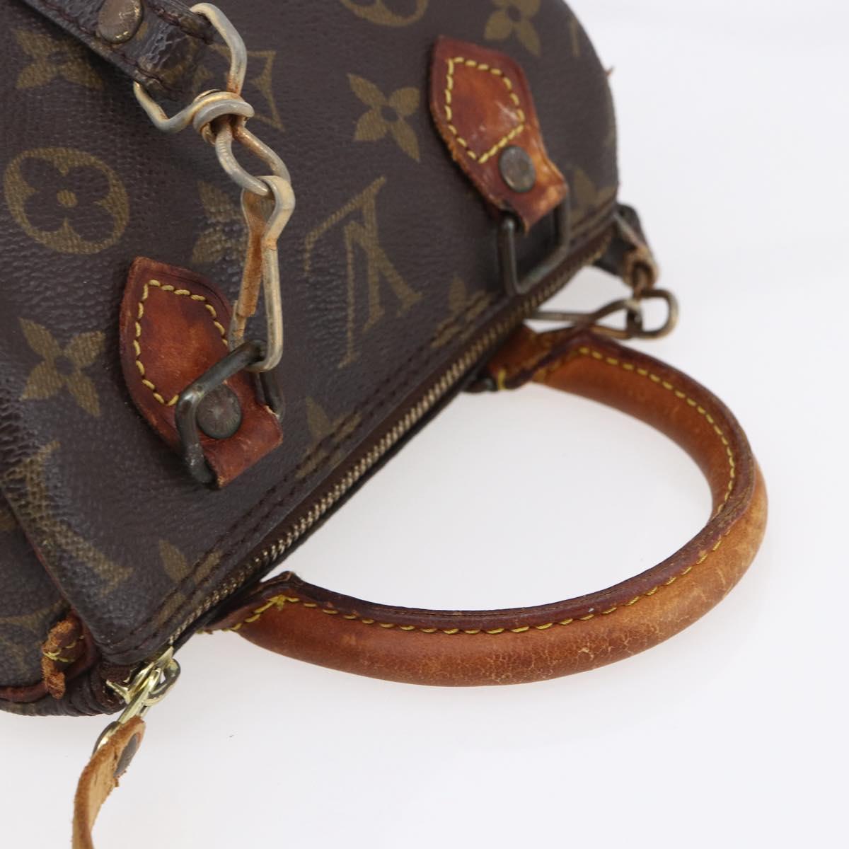 LOUIS VUITTON Monogram Mini Speedy Hand Bag M41534 LV Auth 152784