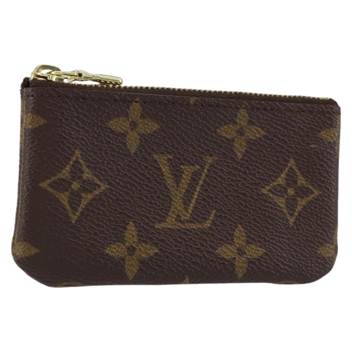 LOUIS VUITTON Monogram Pochette Cles Coin Purse M60033 LV Auth 152786
