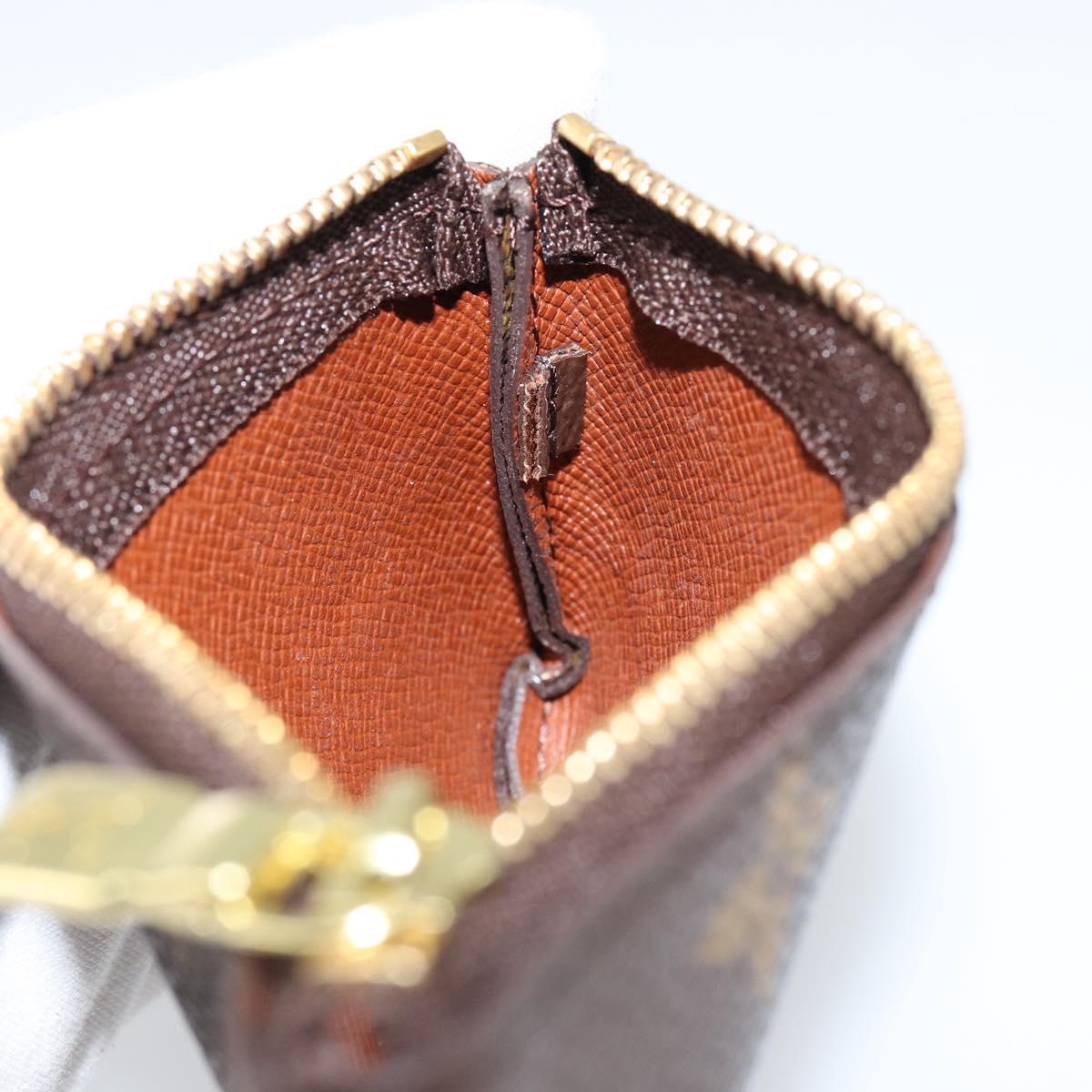 LOUIS VUITTON Monogram Pochette Cles Coin Purse M60033 LV Auth 152786