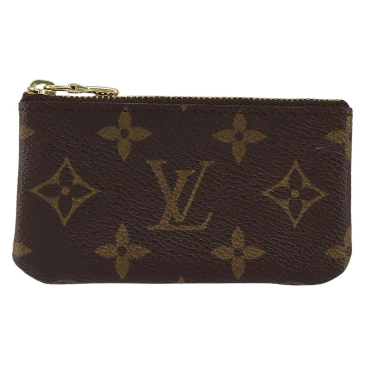 LOUIS VUITTON Monogram Pochette Cles Coin Purse M60033 LV Auth 152786