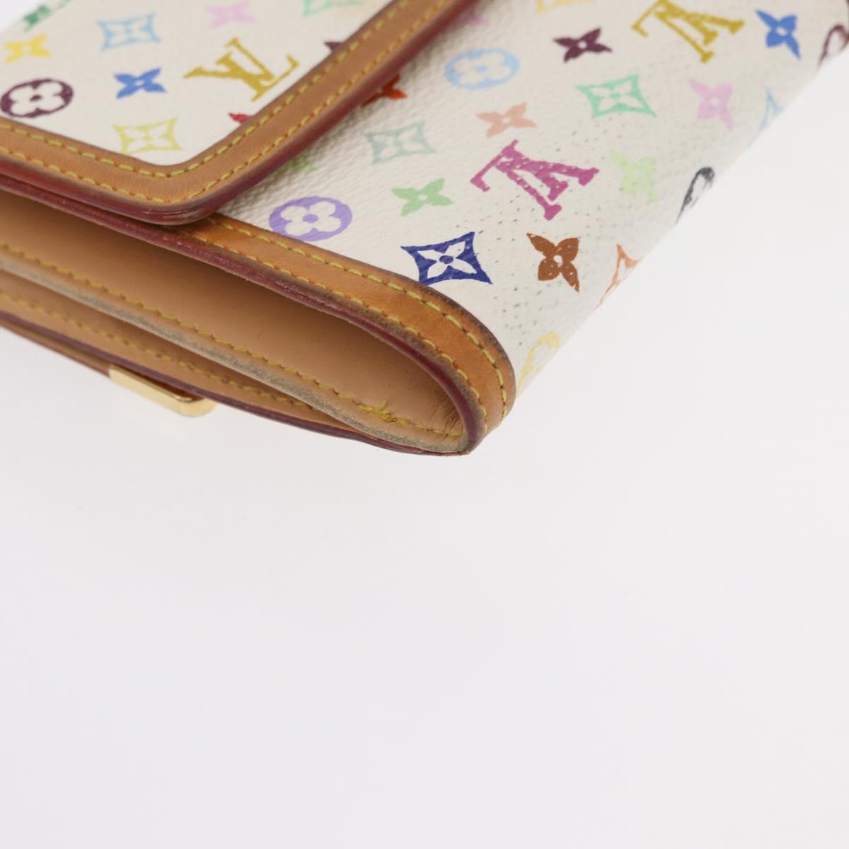 LOUIS VUITTON Multicolor Porte Monnaie Billets Cartes Credit M92983 Auth 152794