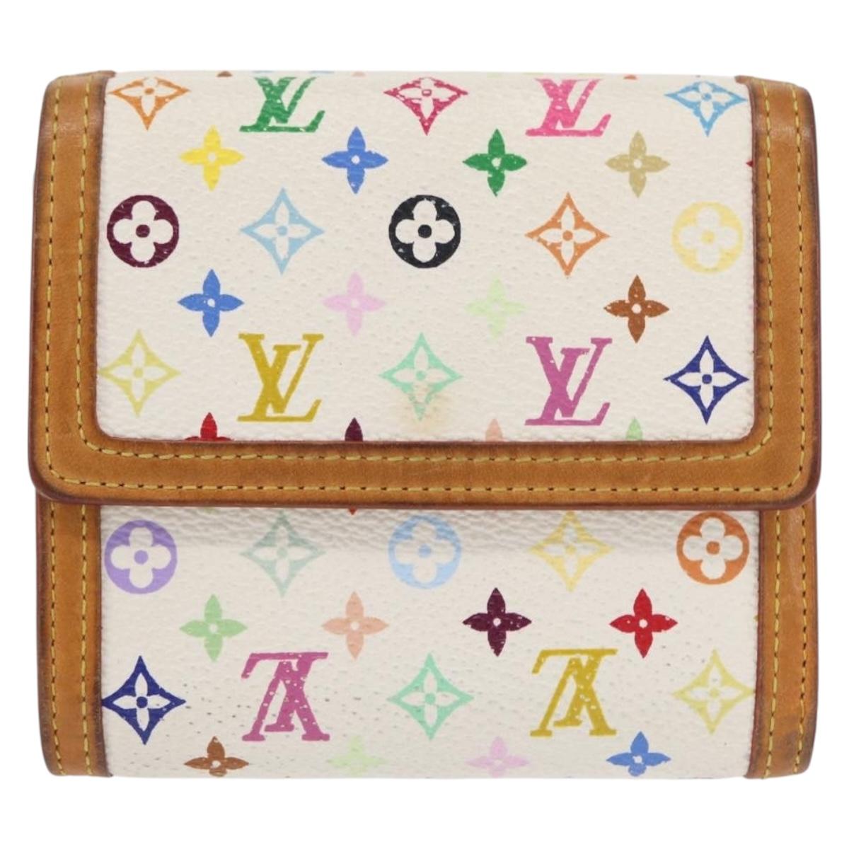 LOUIS VUITTON Multicolor Porte Monnaie Billets Cartes Credit M92983 Auth 152794