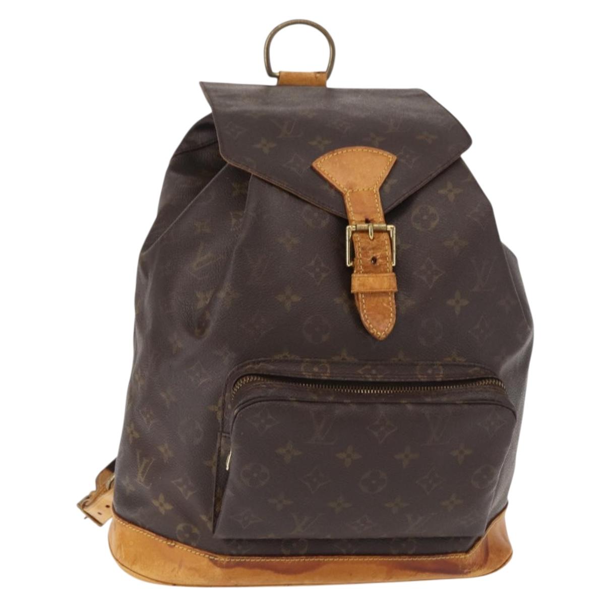 LOUIS VUITTON Monogram Montsouris GM Backpack M51135 LV Auth 152800