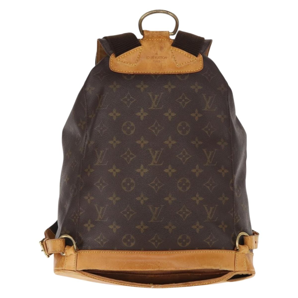 LOUIS VUITTON Monogram Montsouris GM Backpack M51135 LV Auth 152800