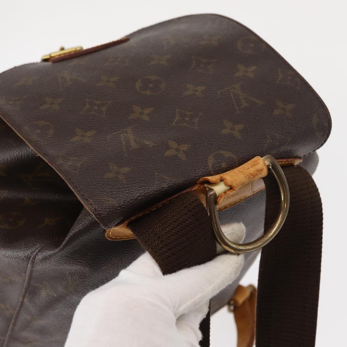 LOUIS VUITTON Monogram Montsouris GM Backpack M51135 LV Auth 152800