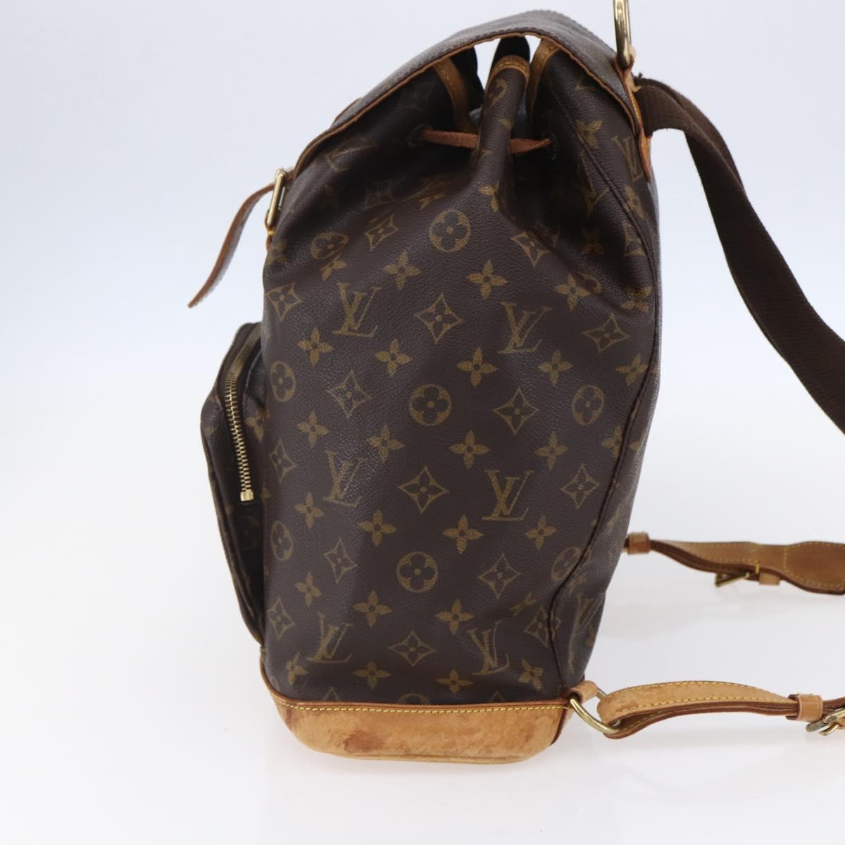 LOUIS VUITTON Monogram Montsouris GM Backpack M51135 LV Auth 152826