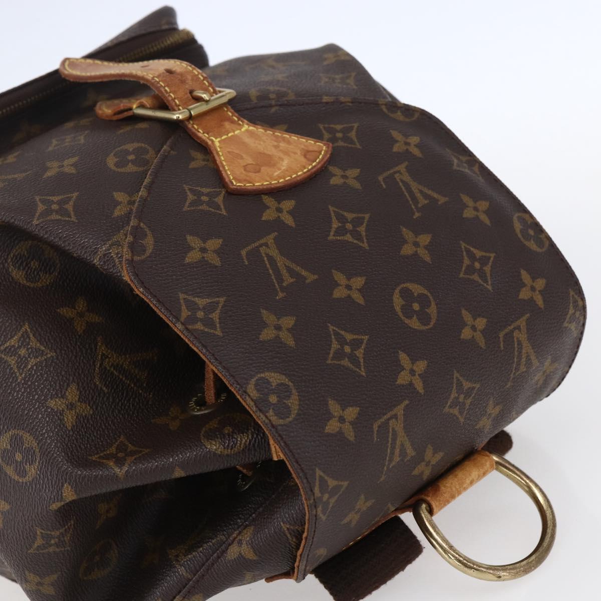LOUIS VUITTON Monogram Montsouris GM Backpack M51135 LV Auth 152826