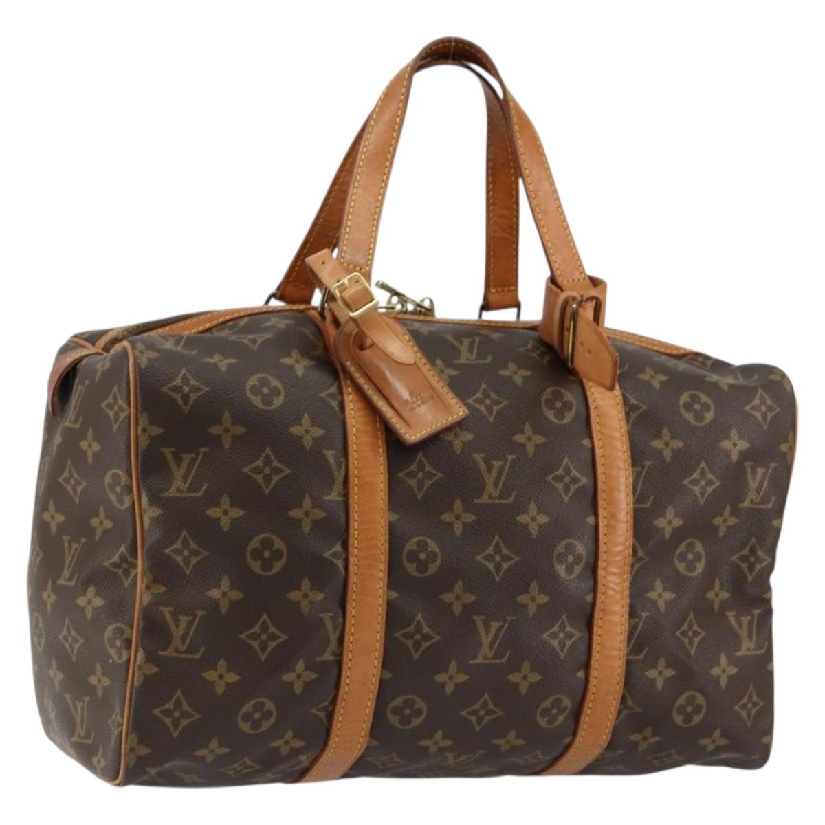 LOUIS VUITTON Monogram Sac Souple 35 Boston Bag M41626 LV Auth 152839A