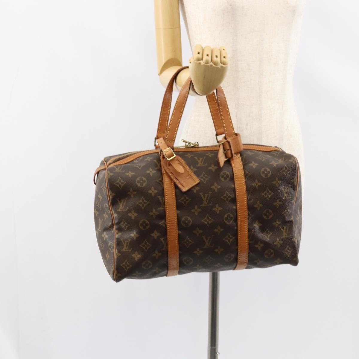 LOUIS VUITTON Monogram Sac Souple 35 Boston Bag M41626 LV Auth 152839A