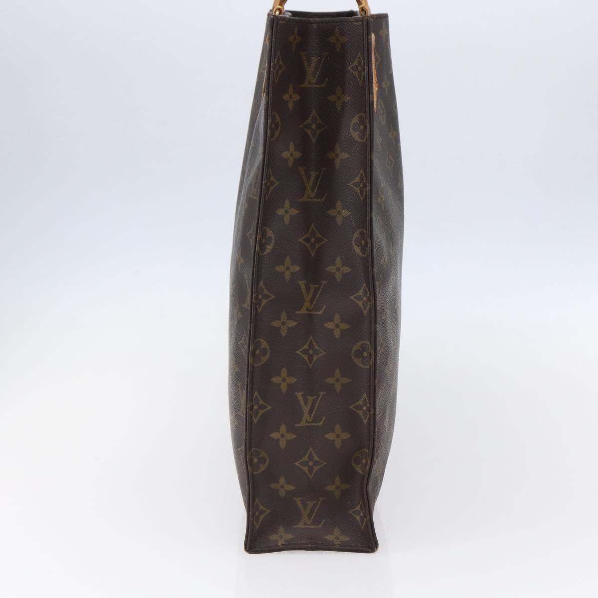 LOUIS VUITTON Monogram Sac Plat Hand Bag M51140 LV Auth 152846