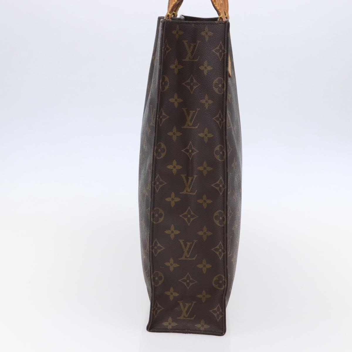 LOUIS VUITTON Monogram Sac Plat Hand Bag M51140 LV Auth 152846