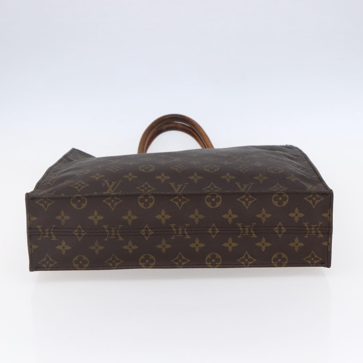 LOUIS VUITTON Monogram Sac Plat Hand Bag M51140 LV Auth 152846
