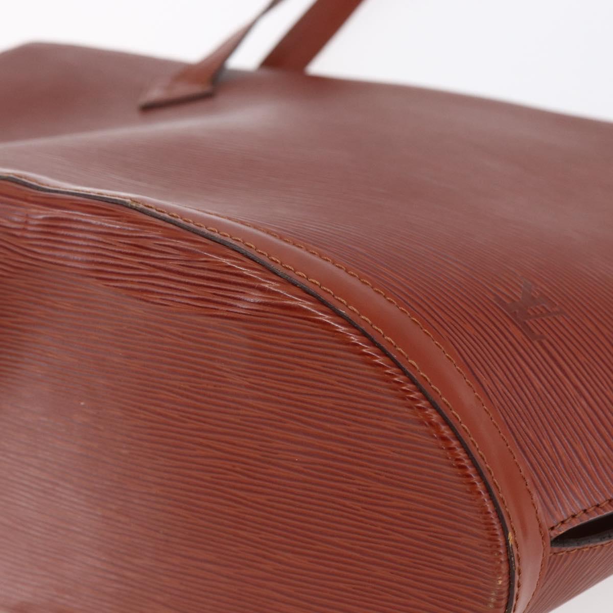 LOUIS VUITTON Epi Saint Jacques Shopping Bag Brown M52263 LV Auth 152853