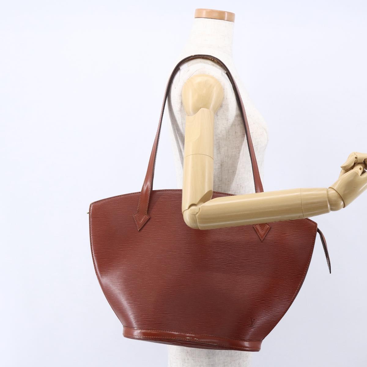 LOUIS VUITTON Epi Saint Jacques Shopping Bag Brown M52263 LV Auth 152853