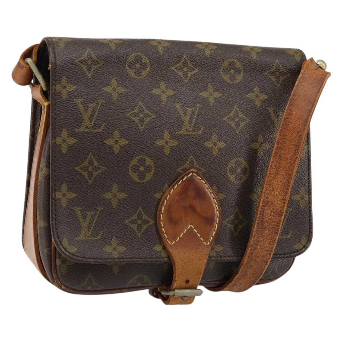 LOUIS VUITTON Monogram Cartouchiere MM Shoulder Bag M51253 LV Auth 152857