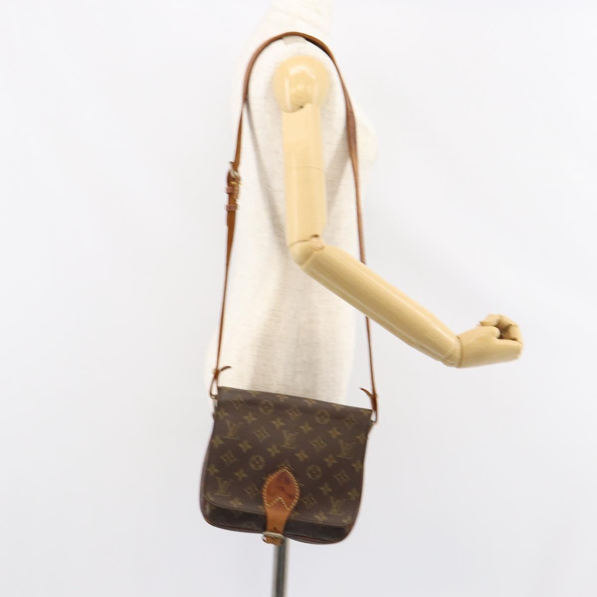 LOUIS VUITTON Monogram Cartouchiere MM Shoulder Bag M51253 LV Auth 152857