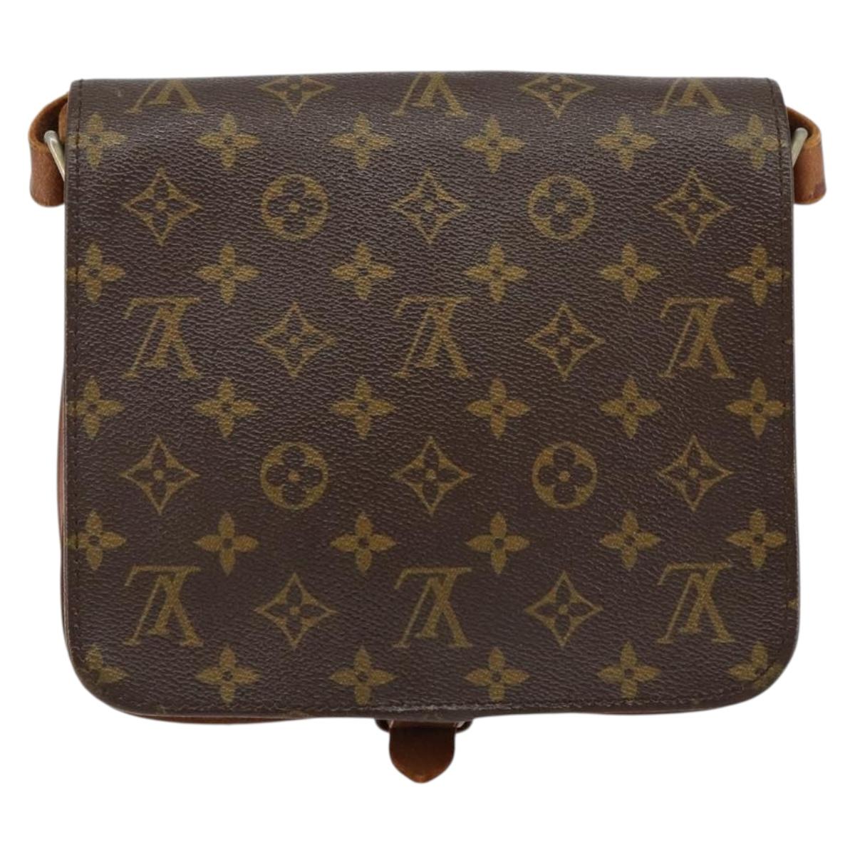 LOUIS VUITTON Monogram Cartouchiere MM Shoulder Bag M51253 LV Auth 152857