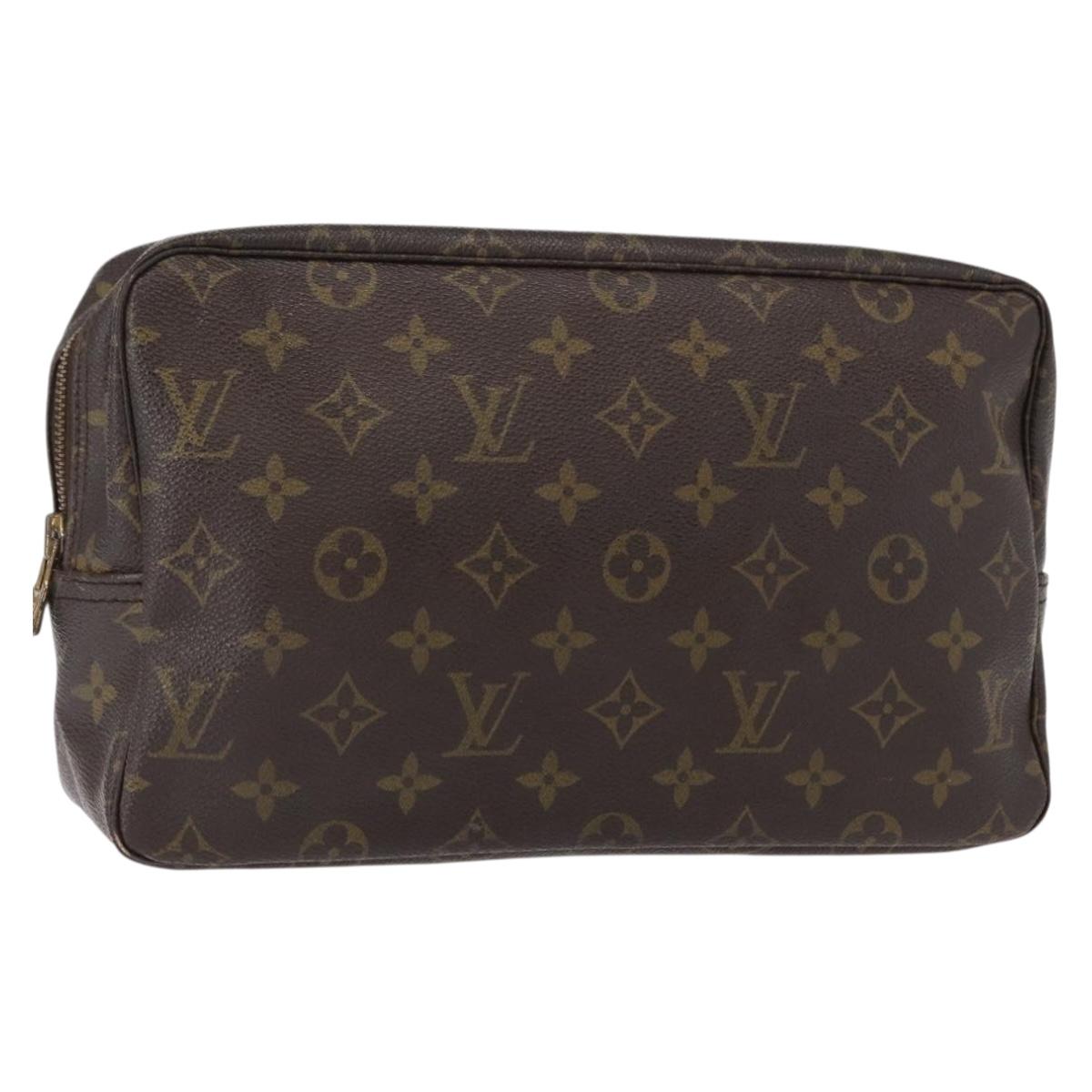LOUIS VUITTON Monogram Trousse Toilette 28 Clutch Bag M47522 LV Auth 152858