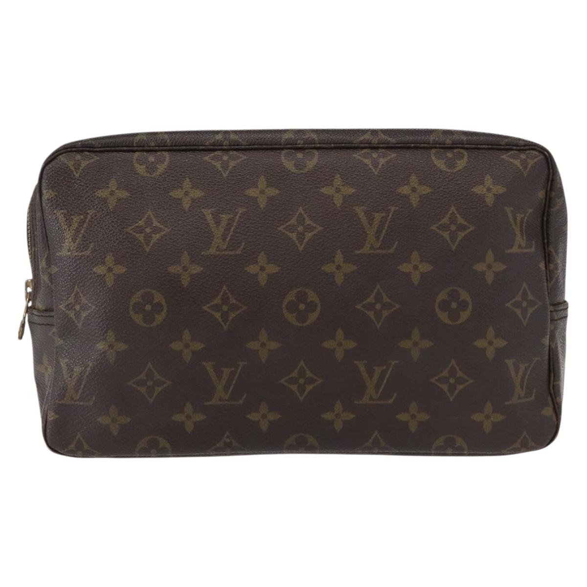 LOUIS VUITTON Monogram Trousse Toilette 28 Clutch Bag M47522 LV Auth 152858