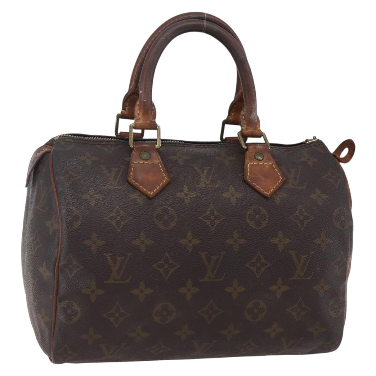 LOUIS VUITTON Monogram Speedy 25 Hand Bag M41528 LV Auth 152866