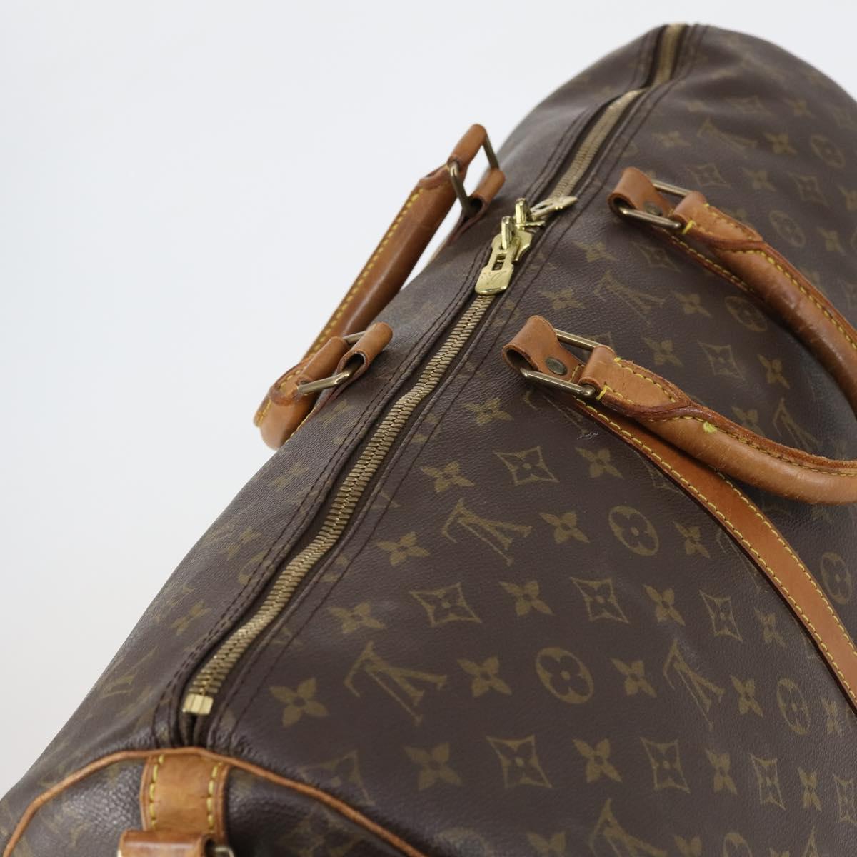 LOUIS VUITTON Monogram Keepall Bandouliere 55 Boston Bag M41414 LV Auth 152867