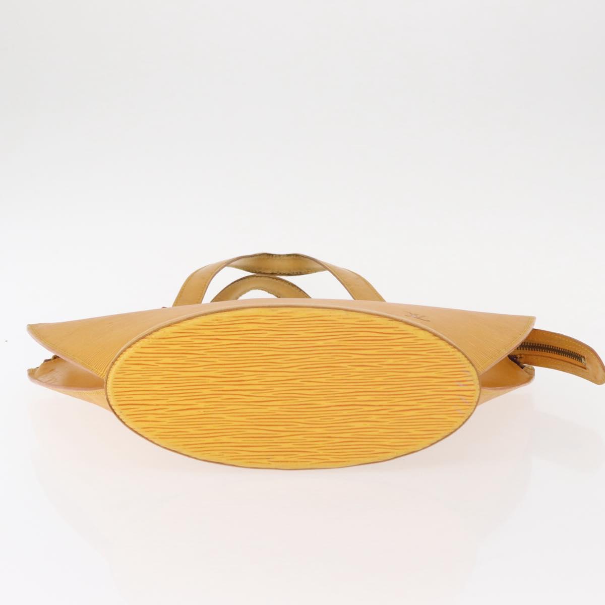 LOUIS VUITTON Epi Saint Jacques Hand Bag Yellow M52279 LV Auth 152871